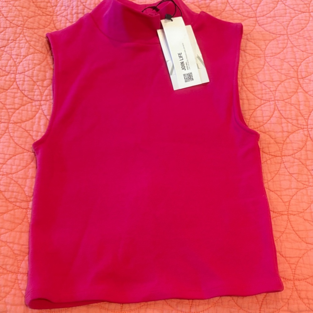 Sleeveless Pink Top